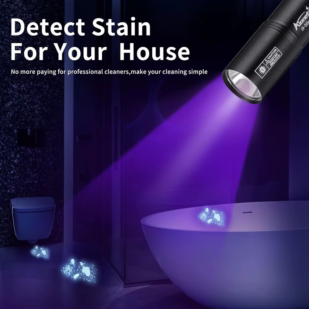 Lampe de poche UV aste par USB