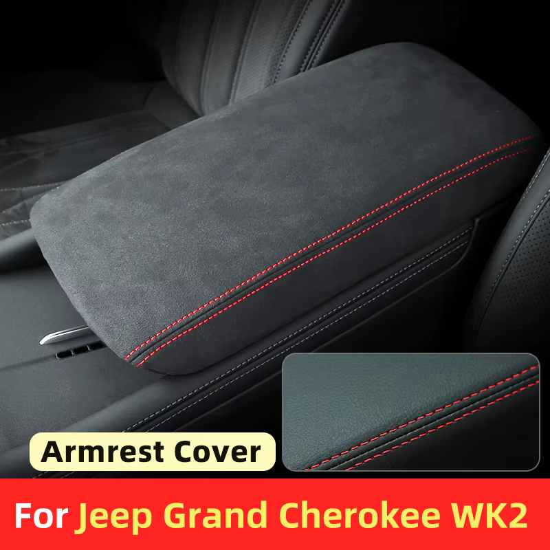Accessoires de voiture pour Jeep Grand Cherokee WK2 2011-2015 2016 2017 2018 2019 2020 2021, couvercle de protection pour boîte d'accoudoir de commande centrale