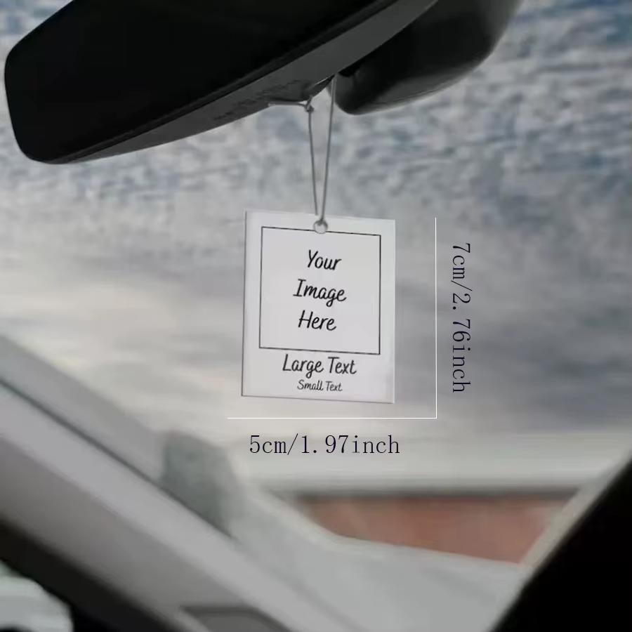 Pendentifs de voiture personnalisés en acrylique, accessoires photo à impression simple ou double face, cadeaux personnalisés pour amis