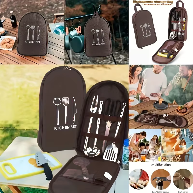 Sac de rangement pour ustensiles de cuisine en plein air