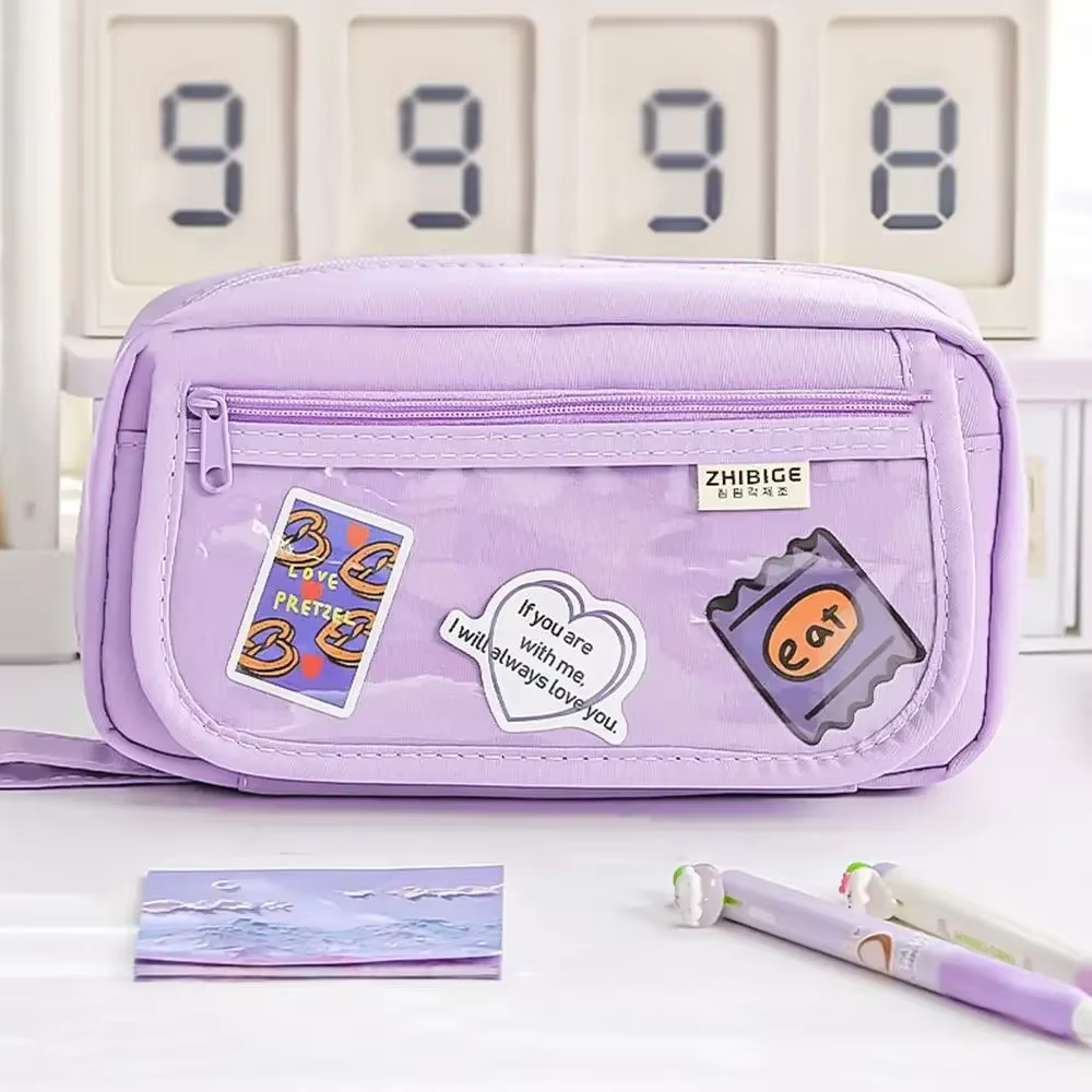 Sacs à crayons de grande capacité pour écolières – Sac de papeterie