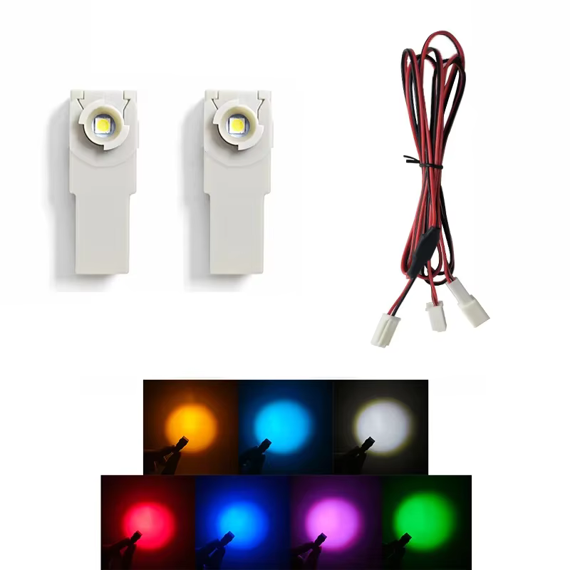 Lampe pied LED avec fil, 2 pièces, pour Toyota Mazda Subaru Yaris Camry Corolla, lumière intérieure, connecteur d'éclairage