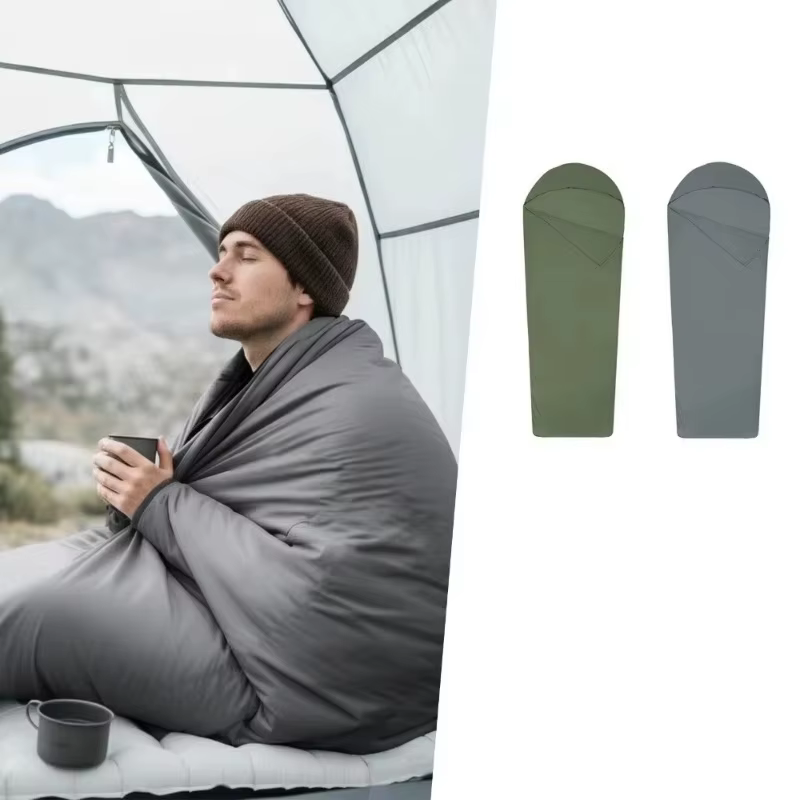 Sac de couchage compact et léger 2026, antibactérien, fin, pour le voyage, résistant à la saleté, portable pour le camping, la randonnée et les activités de plein air