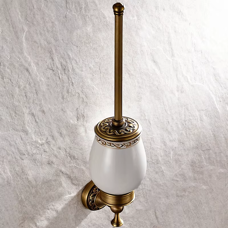 HOAccessrespiration-Collection de cuivres anciens, anneau porte-serviettes, porte-papier, brosse de toilette, crochet pour manteau, bain T1, vaisselle de Regina